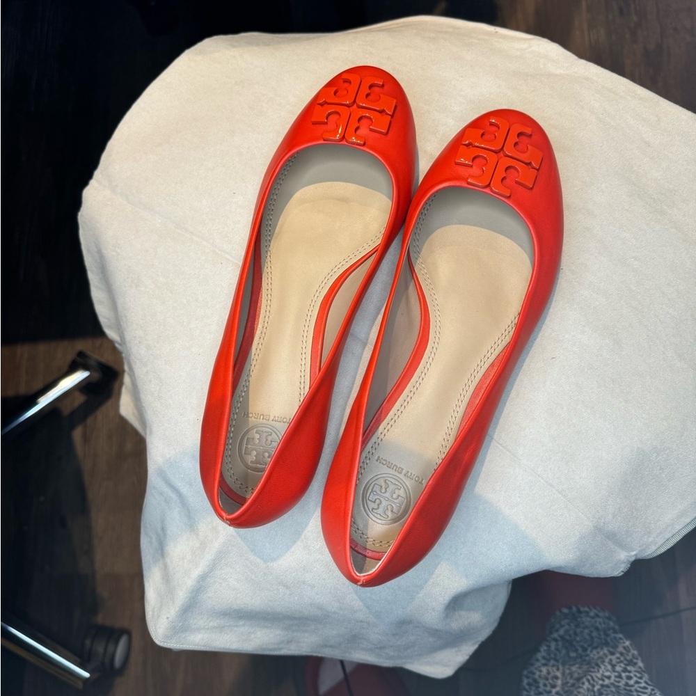 Tory Burch Lowell 2 Ballet Flat Mestico. size 8.5. Color Samba/627. Never used.
